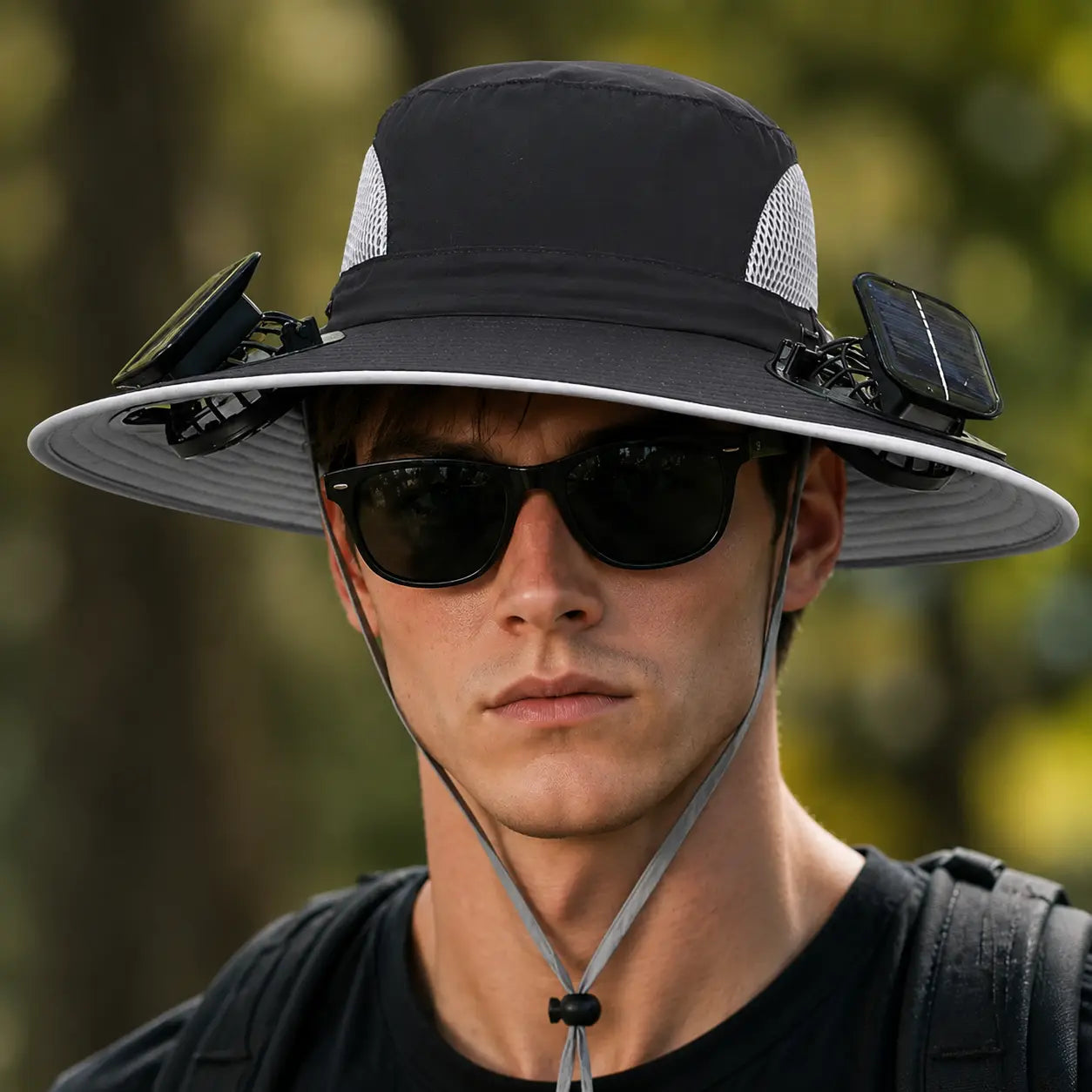 New Solar-Powered Outdoor Cooling Fan Hat β Sun Protection Hat with Solar Fan | Dual-Power Rechargeable Fan | Outdoor Water-Resistant Fan | Ideal for Sporting Events | Unisex Design | Tiktokshopspringglowup Sun Bucket Hat Lightweight Golf Hat