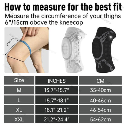 Professional Adjustable Dial Knee Brace for Men & Women with Patella Gel Pad, Dual Side Stabilizers & Compression Support, Knee Sleeve for Running, Sports, Workout, ACL, Meniscus Tear, Arthritis Pain Relief & Recovery Father'S Day Gift