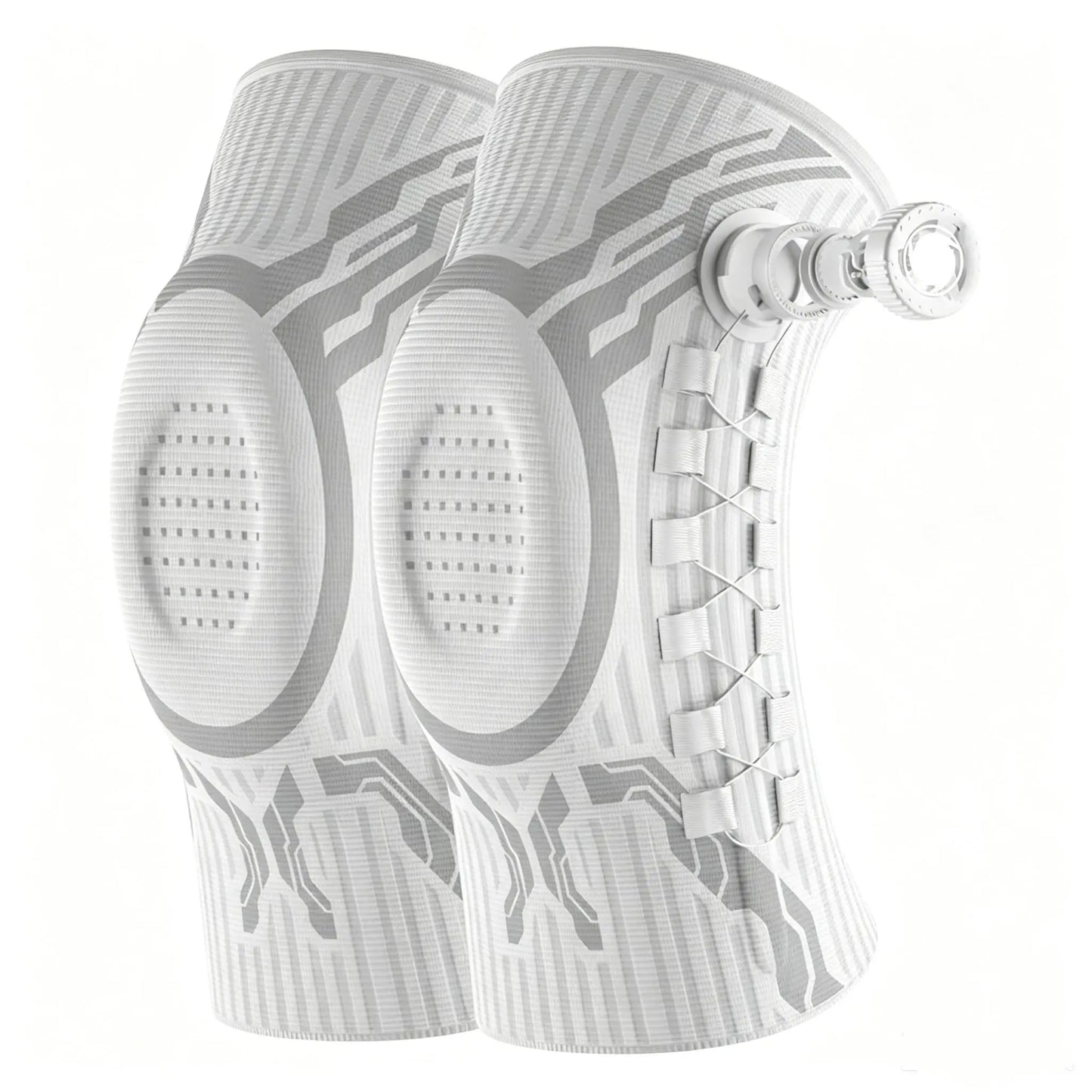 Professional Adjustable Dial Knee Brace for Men & Women with Patella Gel Pad, Dual Side Stabilizers & Compression Support, Knee Sleeve for Running, Sports, Workout, ACL, Meniscus Tear, Arthritis Pain Relief & Recovery Father'S Day Gift