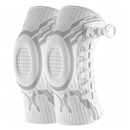 Professional Adjustable Dial Knee Brace for Men & Women with Patella Gel Pad, Dual Side Stabilizers & Compression Support, Knee Sleeve for Running, Sports, Workout, ACL, Meniscus Tear, Arthritis Pain Relief & Recovery Father'S Day Gift