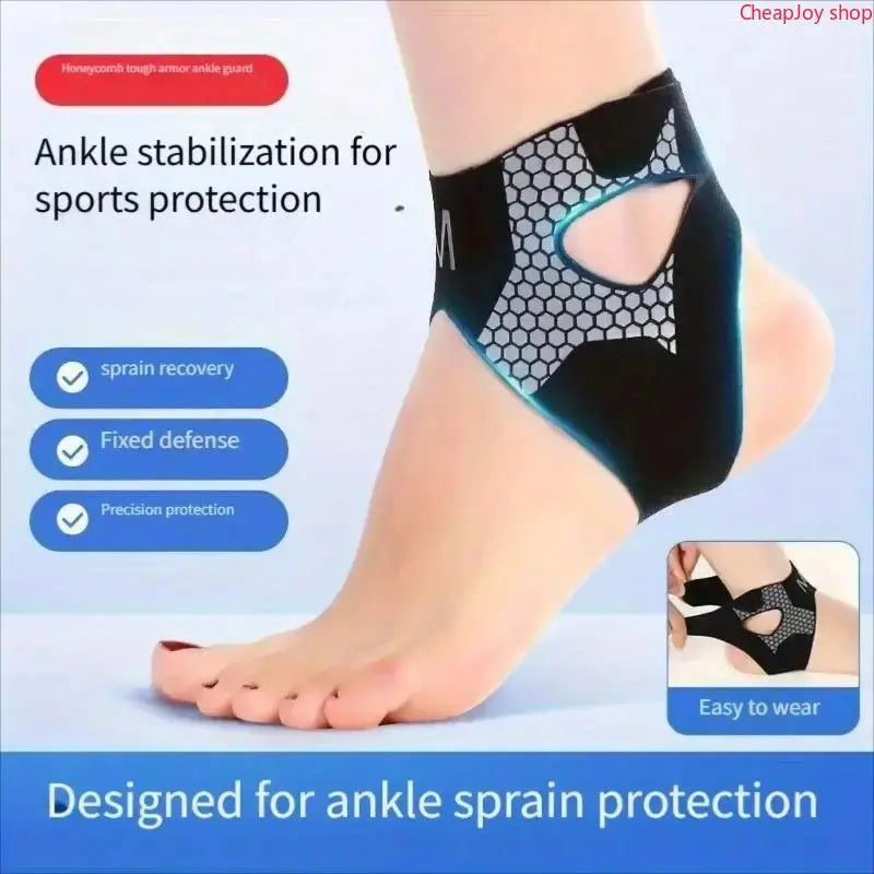 【Summervibes】2Pcs Elastic Compression Ankle Support Brace, Soft Thickened Ankle Stabilizer Cuff, Flexible Comfort Foot Protector, Unisex Sports Support Sleeve for Basketball Running Gym Workout Injury Recovery & Daily Foot Joint Protection Healthcare Blac